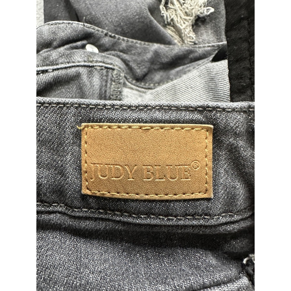 Judy Blue Jeans Womens 18W Plus Black Boyfriend Distressed Paint Splatter JB8867 - Picture 9 of 16